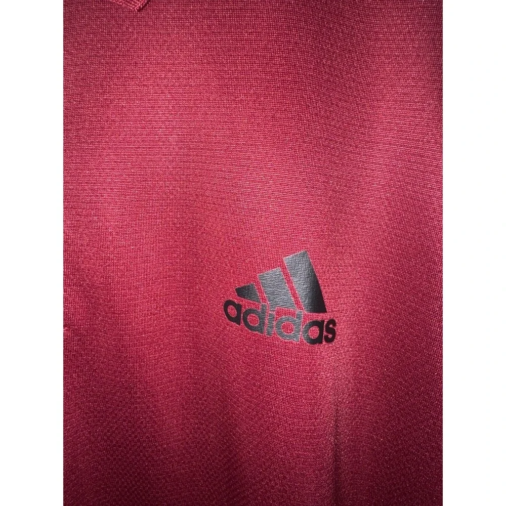 Adidas Men's XL Polo Collared Short Sleeve Shirts Lot of 3 Green Blue Burgundy